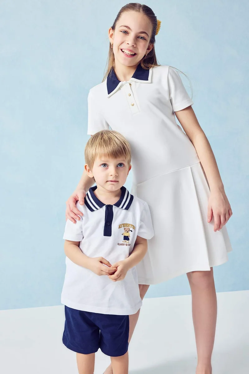 DeFacto Baby Boy 2 piece Regular Fit Polo Collar Set