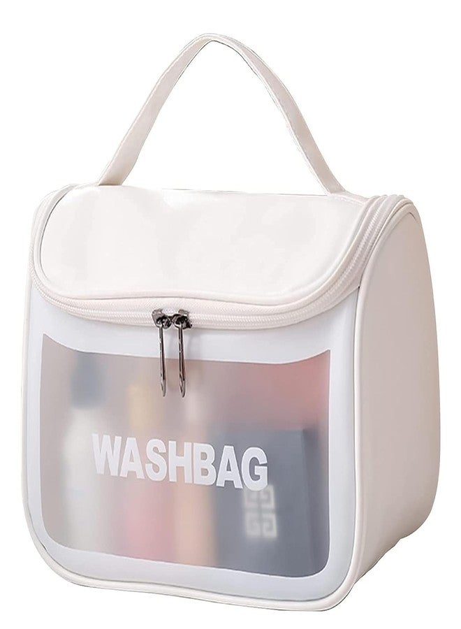 TARUJISHA Small Cosmetic Makeup Bag Wash Bag Toiletry Organizer for Travel (Blue-Pink)(Pack of 2) - Image 5