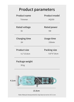 Rozia ROZIA PROFESSIONAL HAIR TRIMMER-T-Blade ماكينة تشذيب الشعر وتشذيب اللحية HQ359  - Image 4