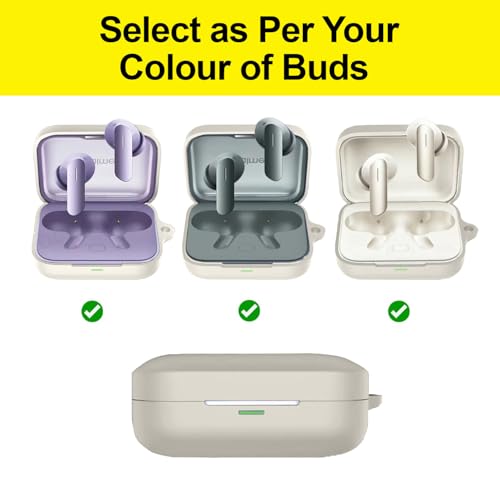 Cocoonkart Soft Silicone Case Cover Compatible for Realme Buds Air 7 | 7 Pro (Ivory Gold) - Image 4