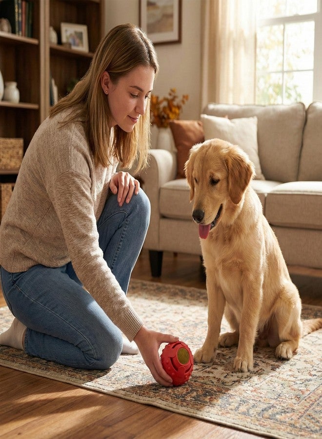 SPOT Seek-A-Treat Double Puzzle Ball Dog Toy, 3.25 in Durable Rubber Treat Dispenser with Dual Openings for Mental Stimulation & Long-Lasting Play, for Dogs up to 50 lbs - Image 5