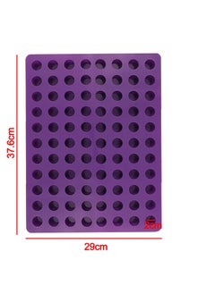 Generic 88 Cavities Mini Round Small Cheesecake Silicone Molds for Chocolate Clover Jelly Candy Ice Mold  - Image 2
