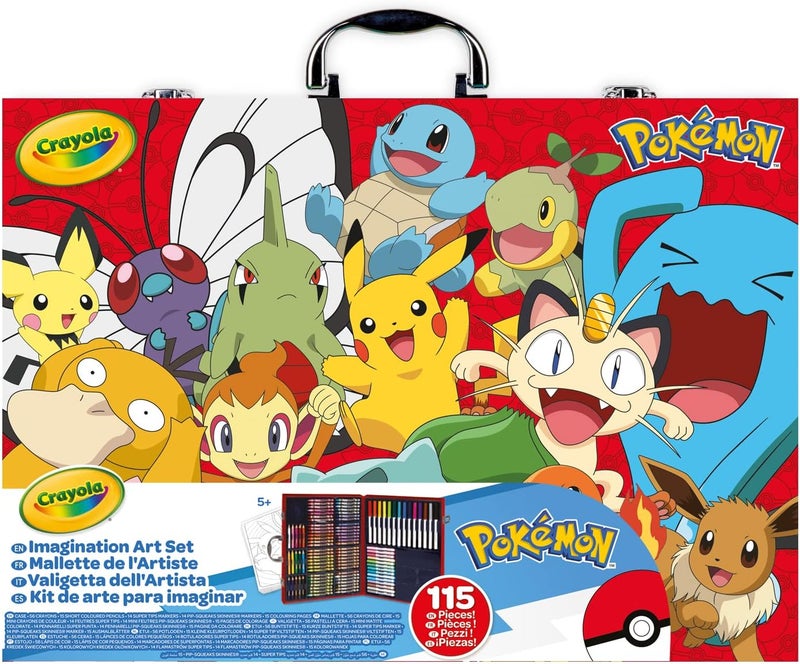 Crayola Pokémon Artist Briefcase Creative Set - Image 2