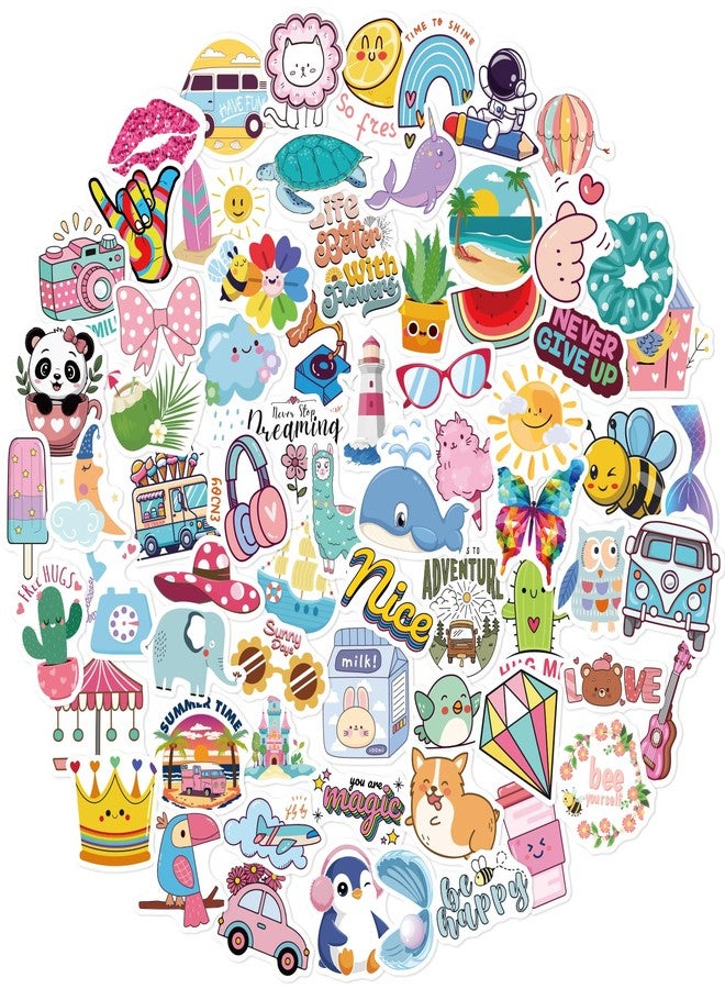 Wninbu 200 PCS Cute Stickers for Kids,Water Bottle Sticker Pack for Teens Girls Boys,Waterproof Vinyl Animal Stickers for Water Bottles,Skateboard,Laptop Students Classroom Decor Prizes (Cute 200 pcs) - Image 1