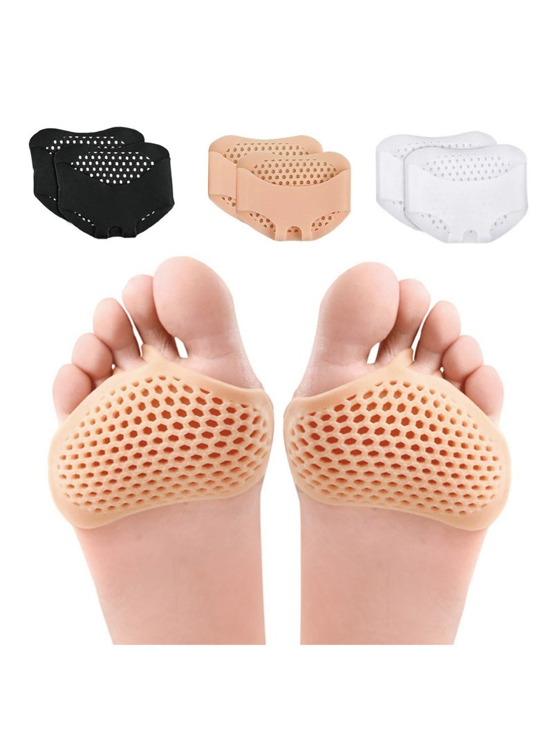 BUPY Metatarsal Pads 6 Pack Ball of Foot Cushions for Women and Men Soft Gel Foot Pads Pain Relief Forefoot Pad - Fits Most Shoes - Image 4