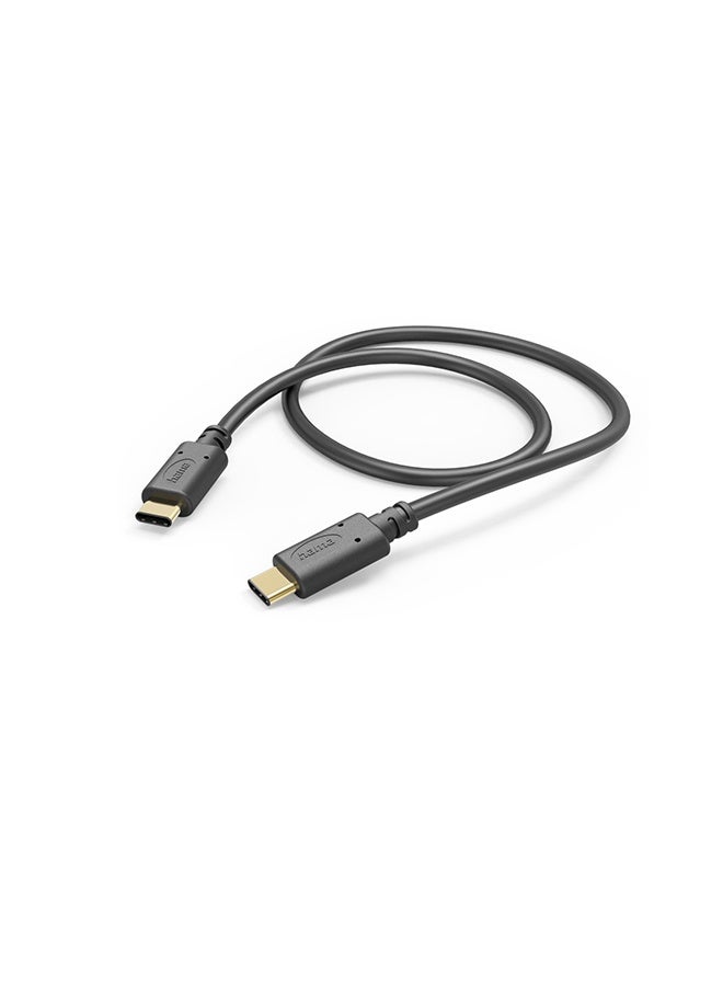 Hama Charging Cable, USB-C - USB-C, 1.5 m, black