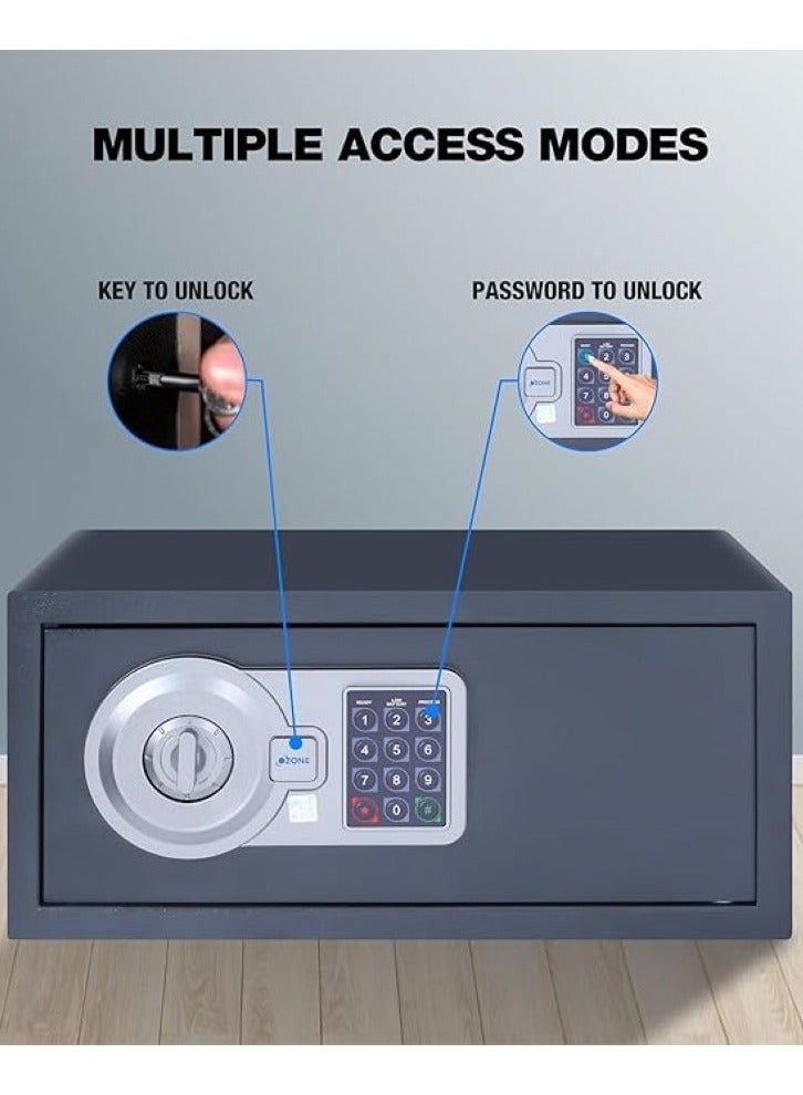 أوزون عقيق أسود خزنة للكمبيوتر المحمول سعة 26.4 لتر | خزانة رقمية إلكترونية آمنة للمنزل | مكتب مع رمز التعريف الشخصي للمستخدم | بواسطة الأوزون الهند - Image 4