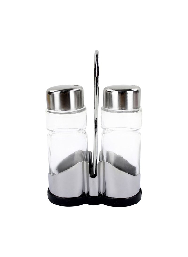Home Smart Home Smart Spices Condiment Set of 2 Pcs Cooking Set Stainless Steel for Salt Pepper Shakers Scorpion Pepper and More  - Image 1