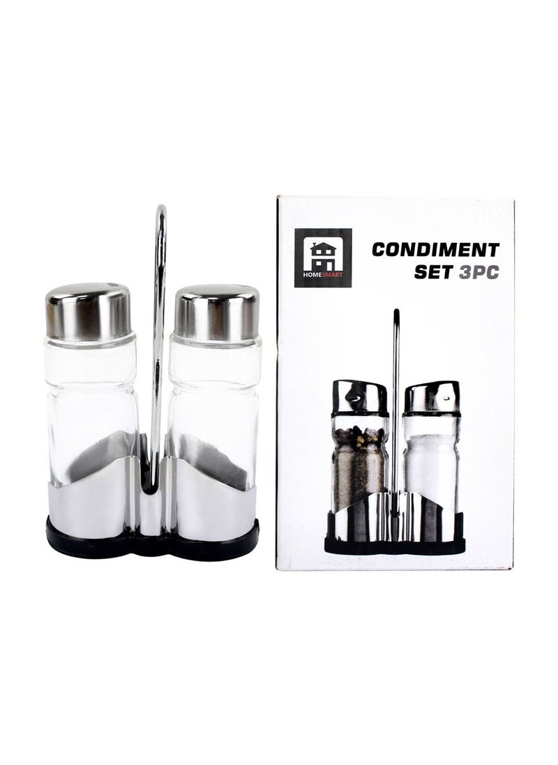 Home Smart Home Smart Spices Condiment Set of 2 Pcs Cooking Set Stainless Steel for Salt Pepper Shakers Scorpion Pepper and More  - Image 3