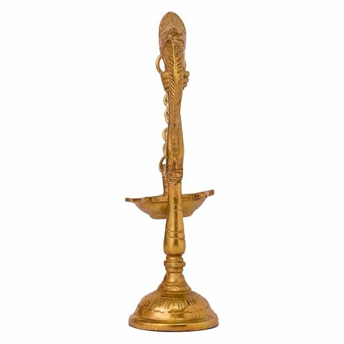 GURU JEE™ Brass Diyas Parrot Design Bird Diya Oil Wick Lamp Puja Item Home Décor Fengshui Religious Gifts Deep Deepak Showpiece - Image 5