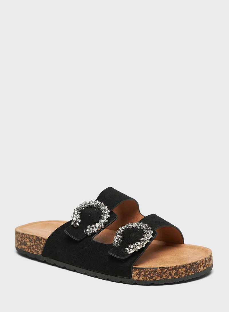 shoexpress Multi Strap Low Heel Sandals