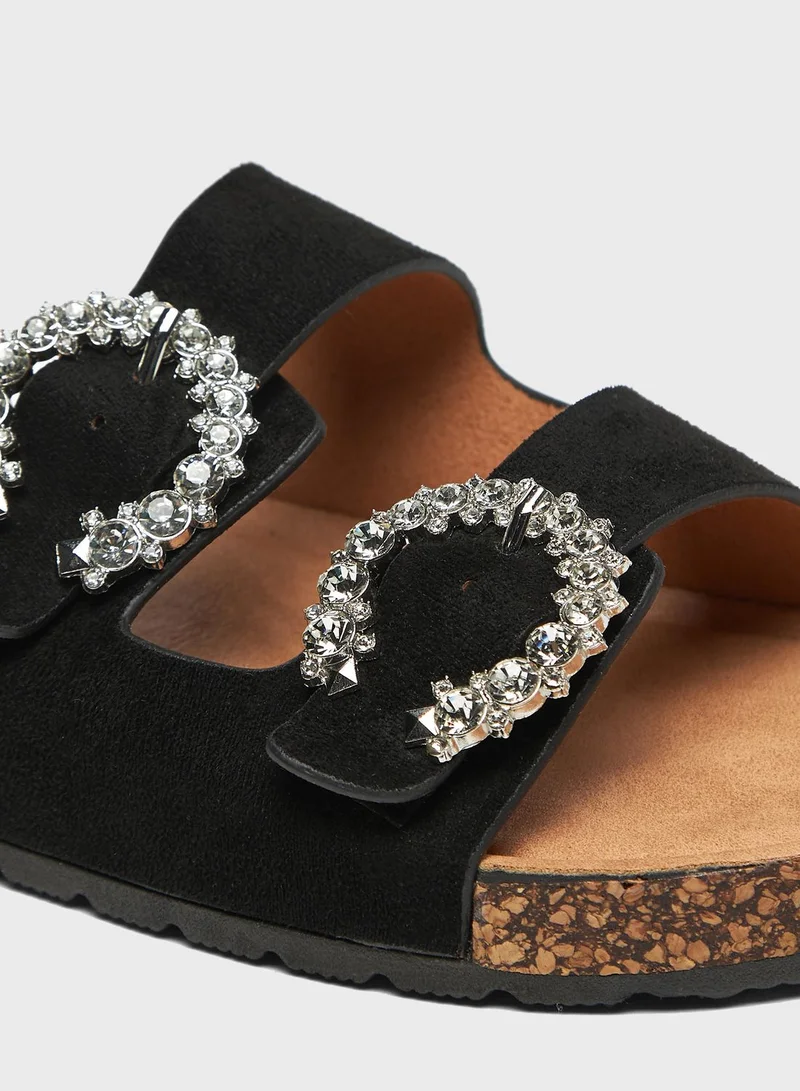 shoexpress Multi Strap Low Heel Sandals