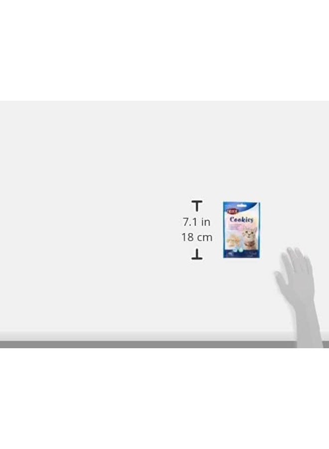 Trixie Cookies Cat Treats with Salmon and Catnip 50g Crunchy Fish-Shaped Snacks with No Added Sugar - Image 4