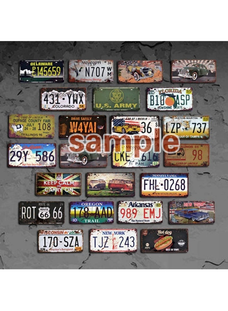 LINGWEI Wall Decoration Metal Poster Wall Plates Car Plate Art Poster Metal Decoration For Hom Vintage Metal Tin Sign Poster Plaque Bar Pub Club Tavern Wall Home Retro Decor - Image 3