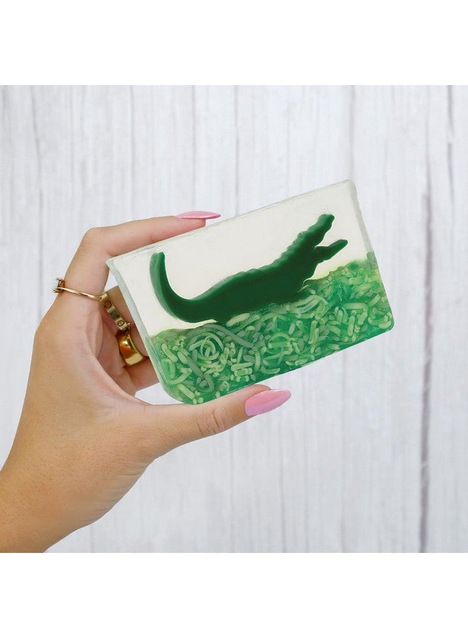 Primal Elements Glycerin Bar Soap Helps All Skin Types Sensitive Oily & Dry Skin No Parabens Vegan Gluten Free 100% Vegetable Base(Alligator) - Image 3