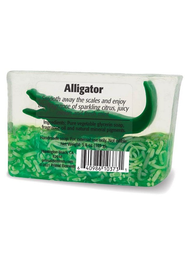 Primal Elements Glycerin Bar Soap Helps All Skin Types Sensitive Oily & Dry Skin No Parabens Vegan Gluten Free 100% Vegetable Base(Alligator) - Image 2