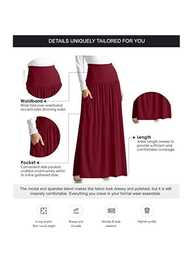 Maxi Skirts for Women Ankle Length Skirt Casual Long Skirt High Waisted Maxi Skirt Reg and Plus Size Skirt Long Skirt - Image 5