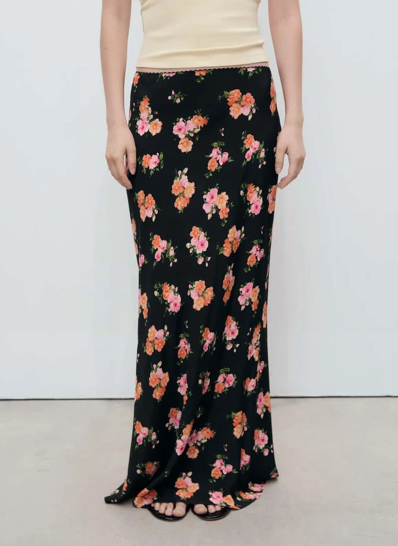 مانجو Printed Aline Skirt