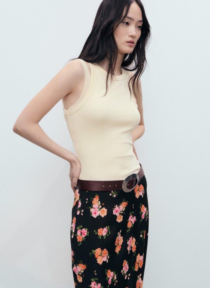 MANGO Printed Aline Skirt  - Image 3