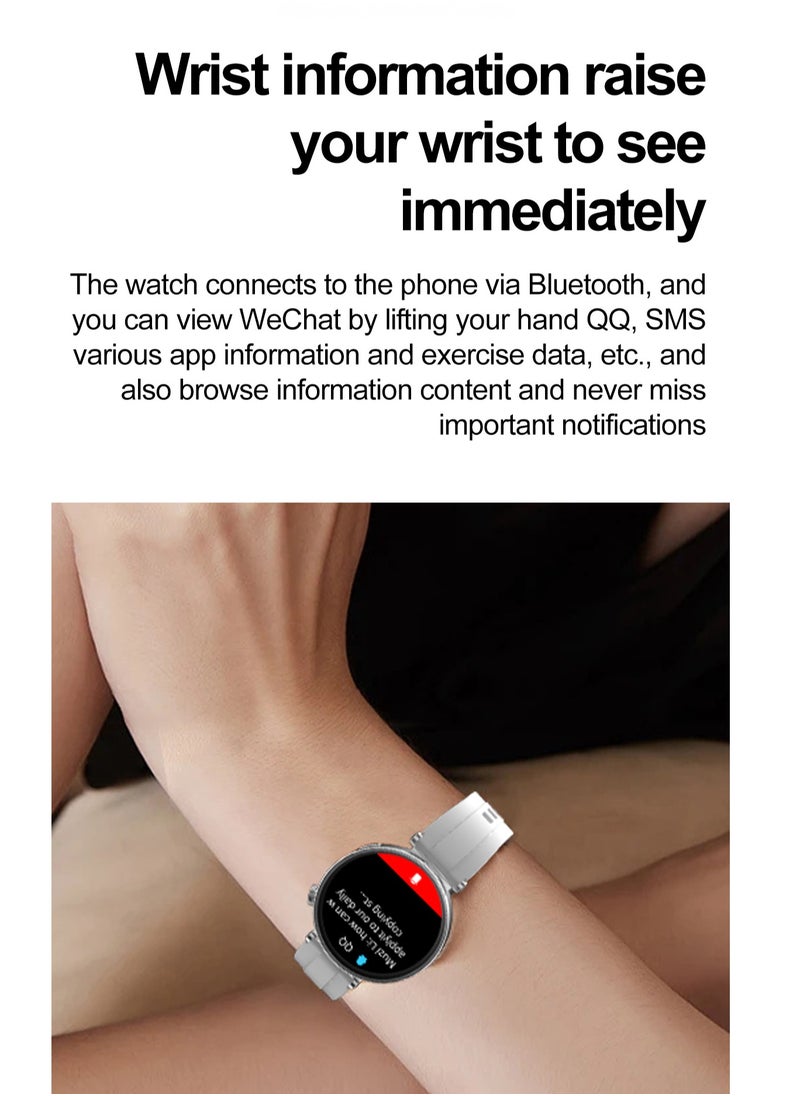 DOSCHER - Smart Watch AMOLED Smart Watches for Women Ladies Smaertwatch Bluetooth Make/Answer Calls Fitness Modes and Sleep Modes Multi-app Message Reminder Multi Language - Image 1