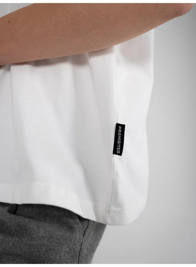Prohibited Off-White Oversized Essential Tee  | Best Price UAE