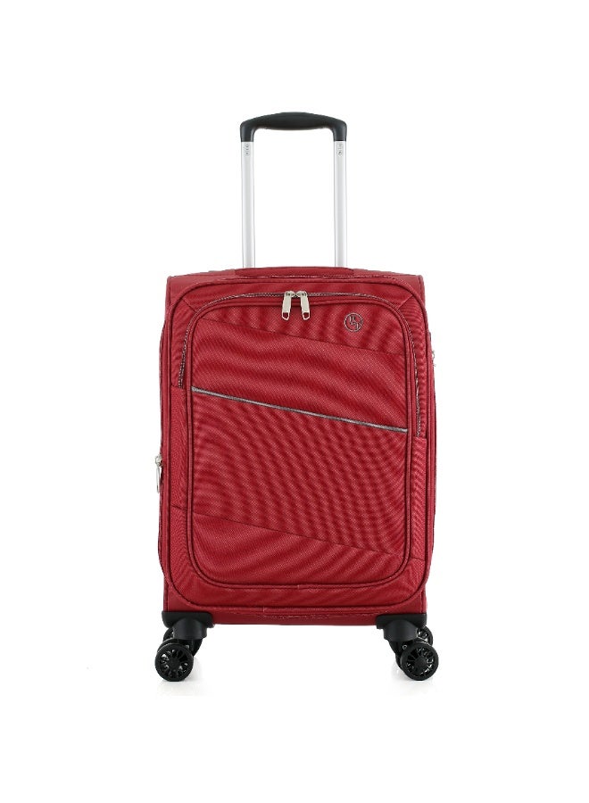 H.T 3-Piece Luggage Set | Soft Shell Travel Bag Suitcases | Lightweight Expandable Trolley Luggage Bag Set (33 Liters, Lightweight Travel Suitcase) (Carry-On/Cabin Small 20"-Inch)