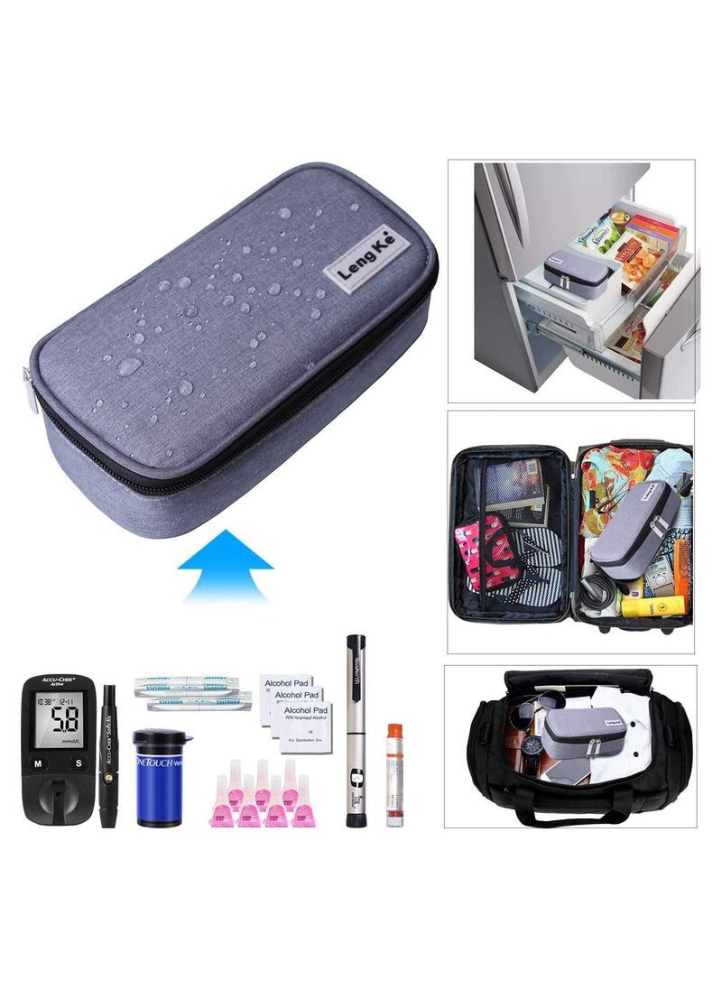 Insulin Cooler Travel Carrying Case Diabetic Medication Cooling Bag with 2 Ice Packs - pzsku/Z1B614F86848D2B1509E8Z/45/_/1649832979/31384fde-7fee-4420-b2f9-3939b9ef3661