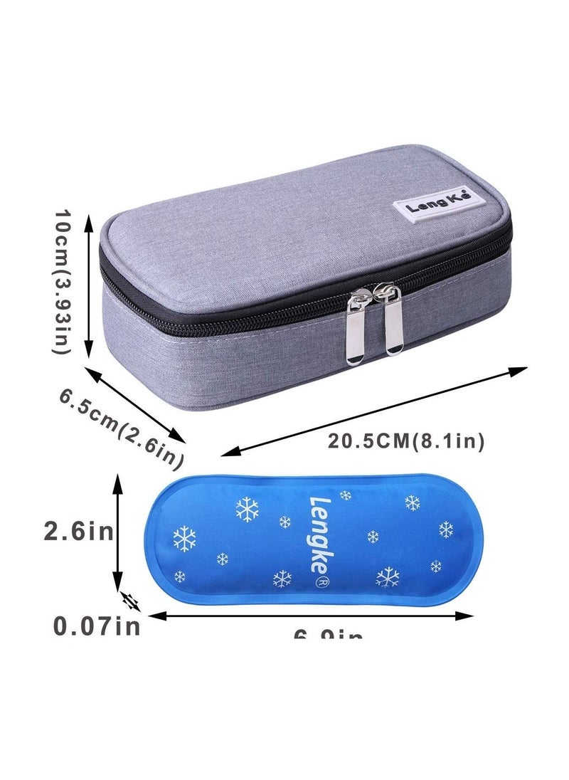 Insulin Cooler Travel Carrying Case Diabetic Medication Cooling Bag with 2 Ice Packs - pzsku/Z1B614F86848D2B1509E8Z/45/_/1649832979/a9a12754-23b3-4000-b88a-b32699b6d70d