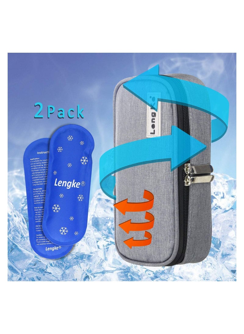 Insulin Cooler Travel Carrying Case Diabetic Medication Cooling Bag with 2 Ice Packs - pzsku/Z1B614F86848D2B1509E8Z/45/_/1649832979/b3328885-7208-4209-9f2a-07af1a4183b3