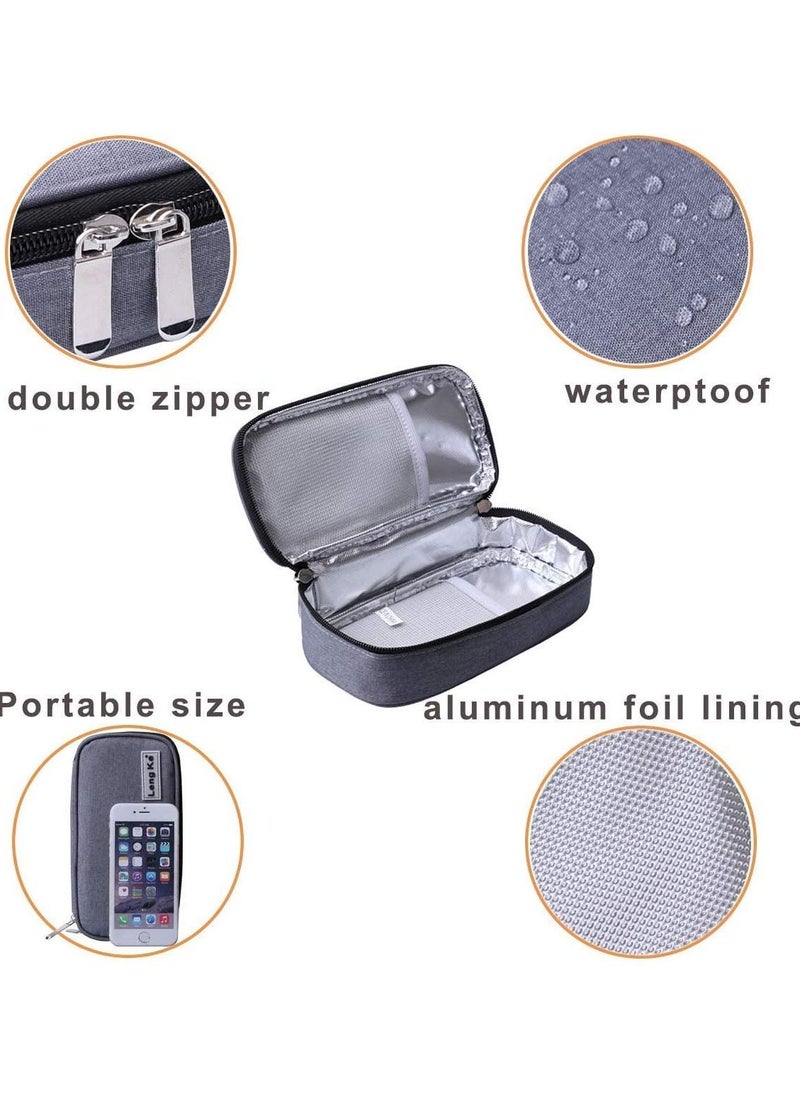 Insulin Cooler Travel Carrying Case Diabetic Medication Cooling Bag with 2 Ice Packs - pzsku/Z1B614F86848D2B1509E8Z/45/_/1649832979/c336a2c1-a48d-4f06-8b2f-d8084138b680