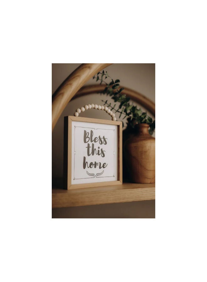 Words Co. Bless This Home Beaded Frame - Image 4