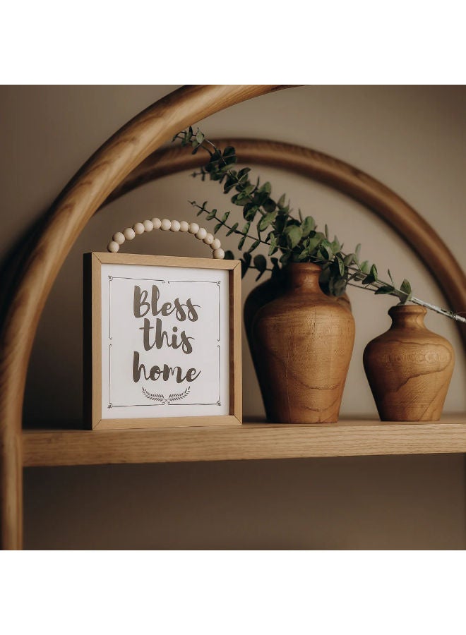Words Co. Bless This Home Beaded Frame - Image 3