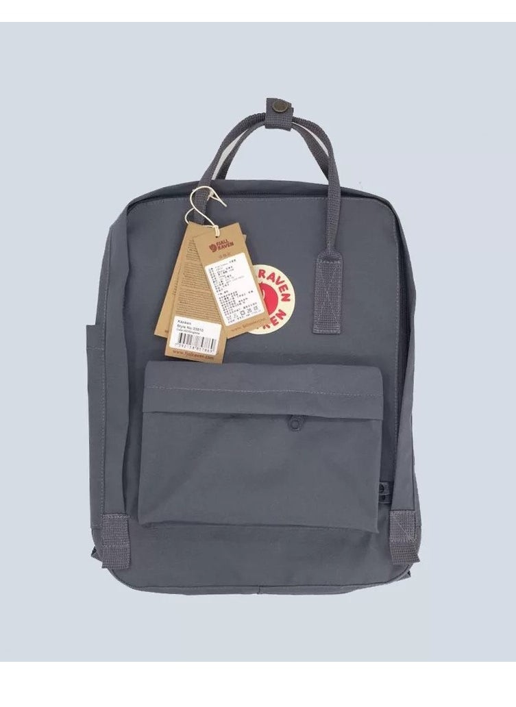Fjallraven - Kanken Classic Casual Backpack Back to School Bag 16 Inches Graphite Grey - Image 1