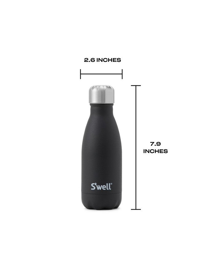 S'well S'well Stainless Steel Water Bottle, 9oz, Onyx, Triple Layered Vacuum Insulated Containers Keeps Drinks Cold for 24 Hours and Hot for 12, BPA Free, Perfect for On the Go - Image 4