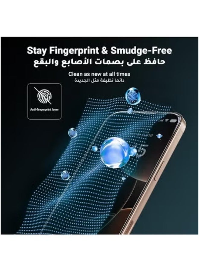 واقي شاشة لـ آيفون 15 برو ماكس (iPhone 15 Pro Max) مضاد للكسر و الخدش و بوضوح عالي HD حماية قصوى للشاشة من الخدوش والكسر - Image 3