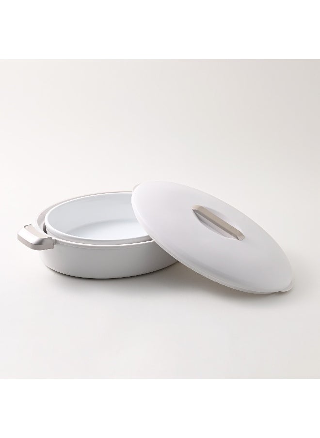 ENJOY ENJOY OVAL INSULATED FOOD WARMER SERVER COLORADO 2.8L - WHITE / GLD  - Image 3