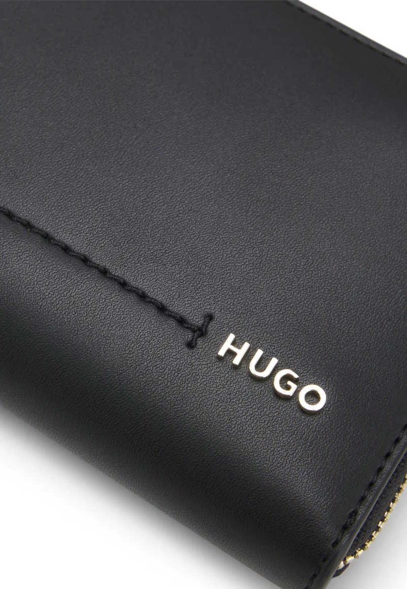 HUGO Black Faux-leather wallet for Women | Best Price UAE