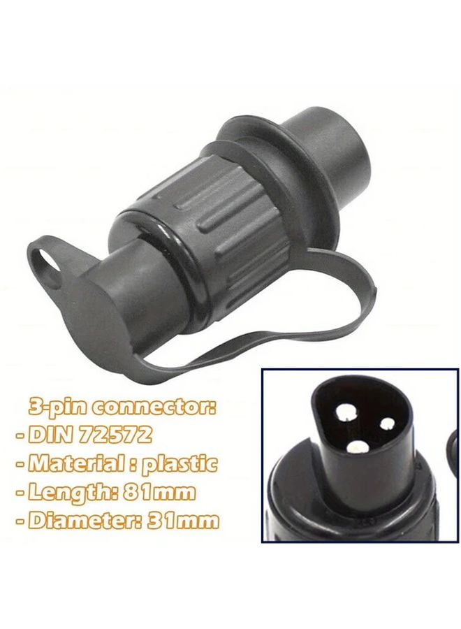 3 Core Tractor Connector Socket Set European Standard 3 Pin 12V Trailer Connector Plug And Socket Combination - Image 3