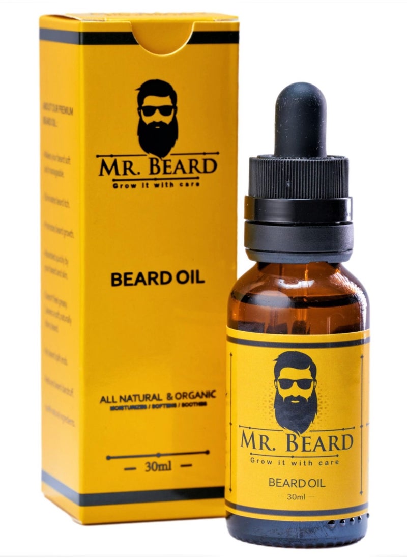 Mr.Beard - Men's Ultimate Beard Care Kit for Men with Bristle Beard Brush, Wooden Beard Comb, Beard Balm, Beard Oil, Beard Wax - Packaging May Vary - Image 1