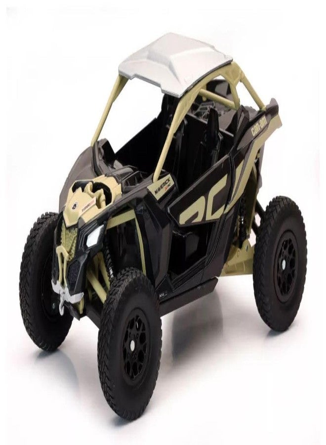 NewRay Can-Am Maverick X3 XRC Turbo - Tan - Side-by-Side Off-Road Vehicle, 1:18 Scale Model, Black - Image 1