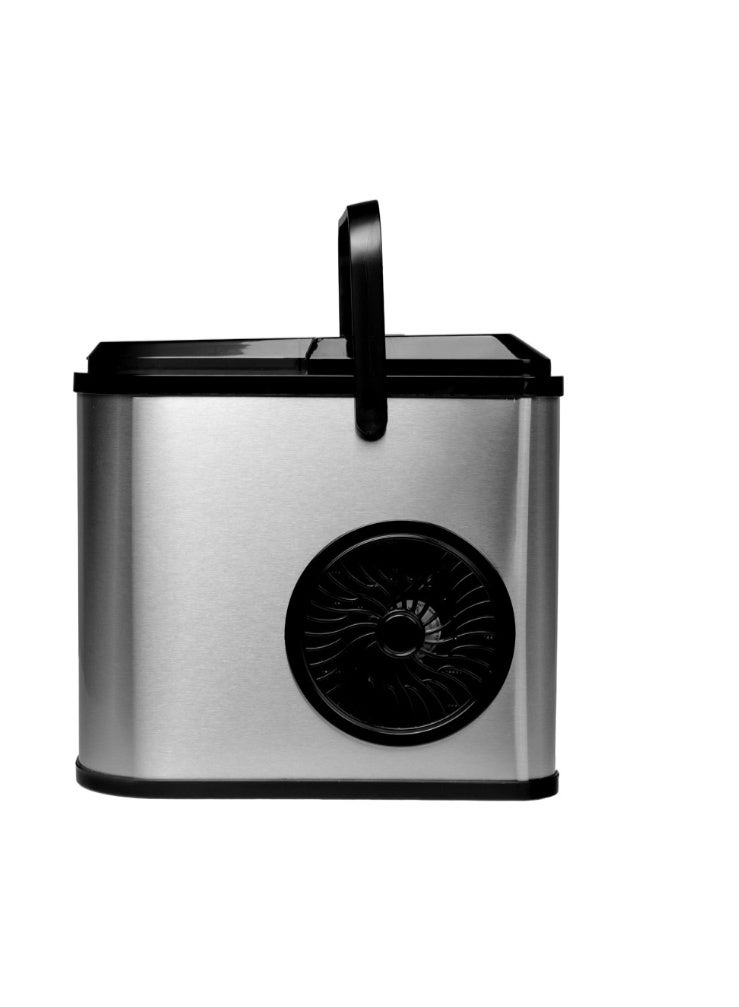 Denx Countertop Ice Maker Machine, Stainless Steel, Portable Model 4507 | Compact Design, Transparent Lid, Self-Cooling Fan, Fast Ice Making, Easy to Use - Image 5