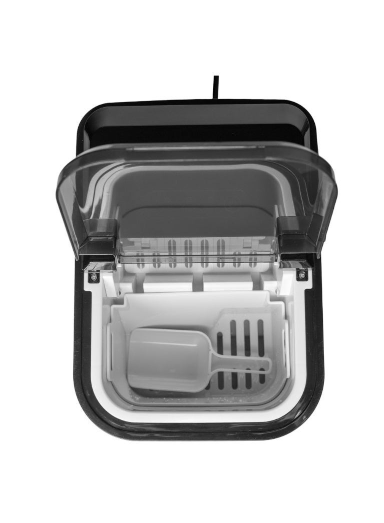 Denx Countertop Ice Maker Machine, Stainless Steel, Portable Model 4507 | Compact Design, Transparent Lid, Self-Cooling Fan, Fast Ice Making, Easy to Use - Image 4