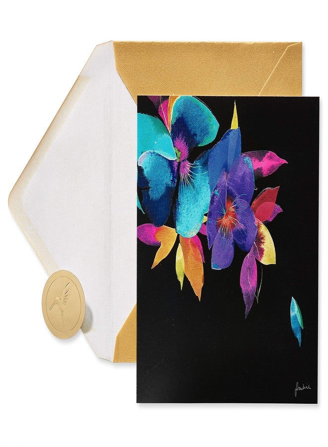 Papyrus Blank Card (Colorful Flowers) - Image 1