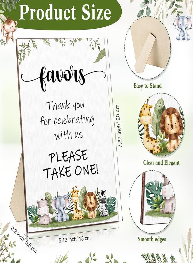 MTLEE 36 Sets Succulent Candles Baby Shower Favors for Guests Include 36 Plant Tealight Candles 36 Thank You Tags 36 Organza Bags Wooden Standing Sign for Gender Reveal Gifts(Safari) - Image 2