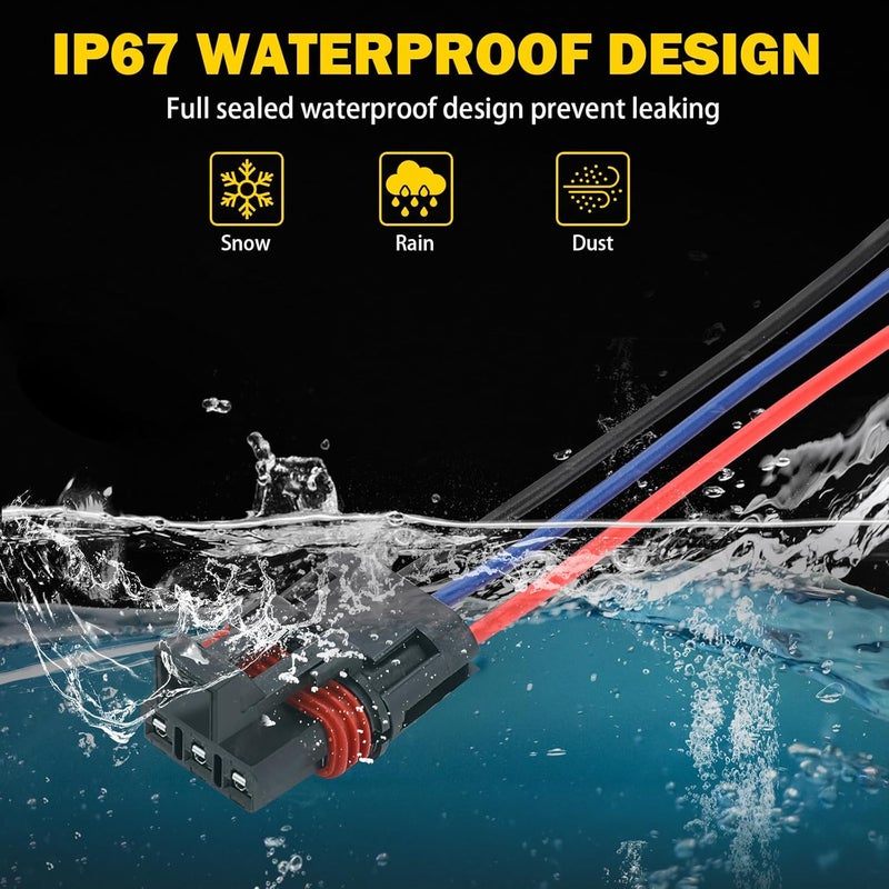 Tutor Auto 12Awg Pulse Power Plug Connector Pigtail - Image 5