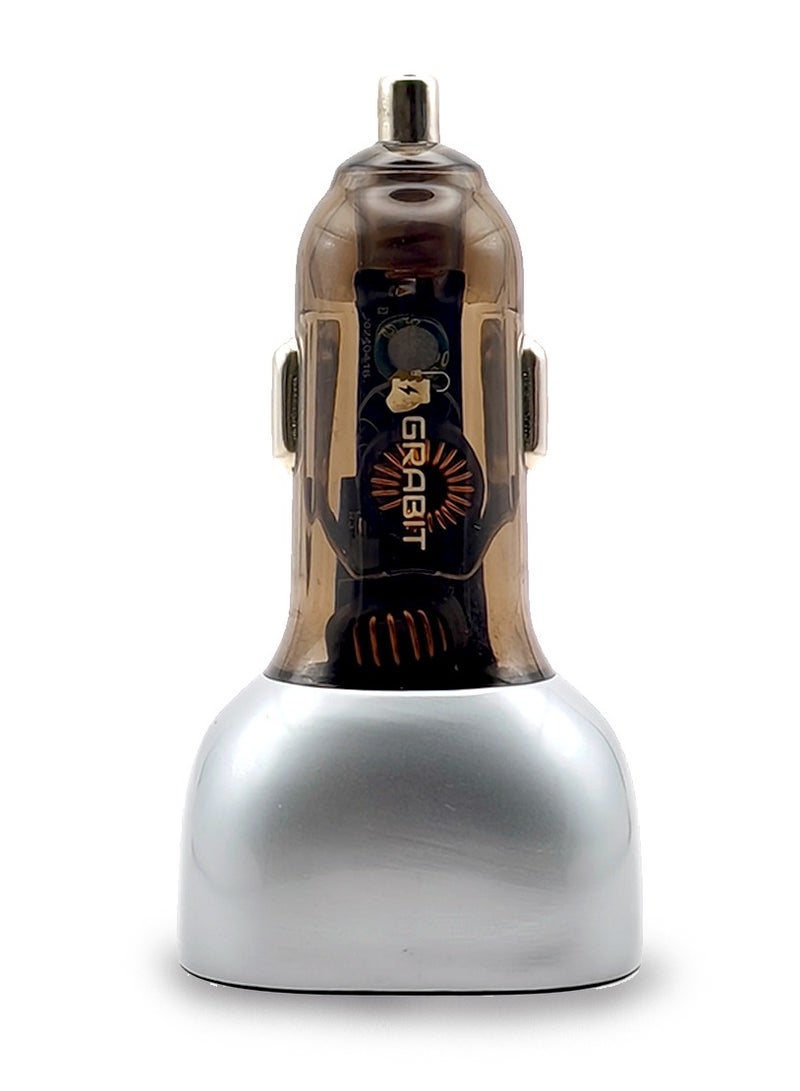 GRABIT 68W Car Charger – Dual USB-C & USB-A, Fast & Safe Charging with 1m Type-C Cable  - Image 5