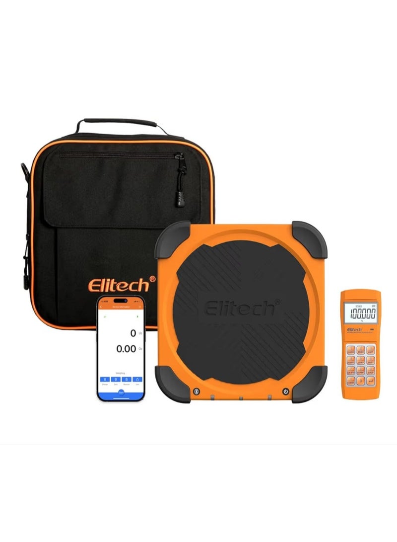 Elitech LMC-210 Wireless Remote Refrigerant HVAC Electronic Charging Weight Recovery Scale Overweight Protection 220 lbs/100 kg - Image 1