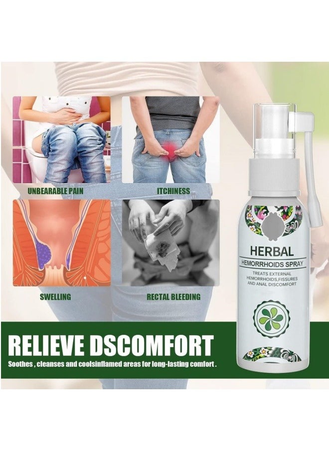 EELHOE - Natural Herbal Hemorrhoids Spray - External and Internal Hemorrhoids Treatment with 100% Natural Herbal Extracts Formula - Image 1