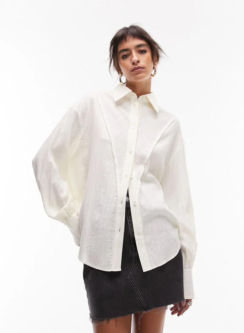 توب شوب قميص كاروهات بأزرار من الأعلى إلى الأسفل