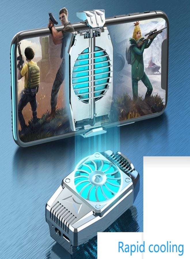 general brand Mobile Phone Cooler Semiconductor Heatsink Cellphone Cooling Fan for Gaming Support 65-85mm Wide Smartphone Radiator Cooler - Image 3